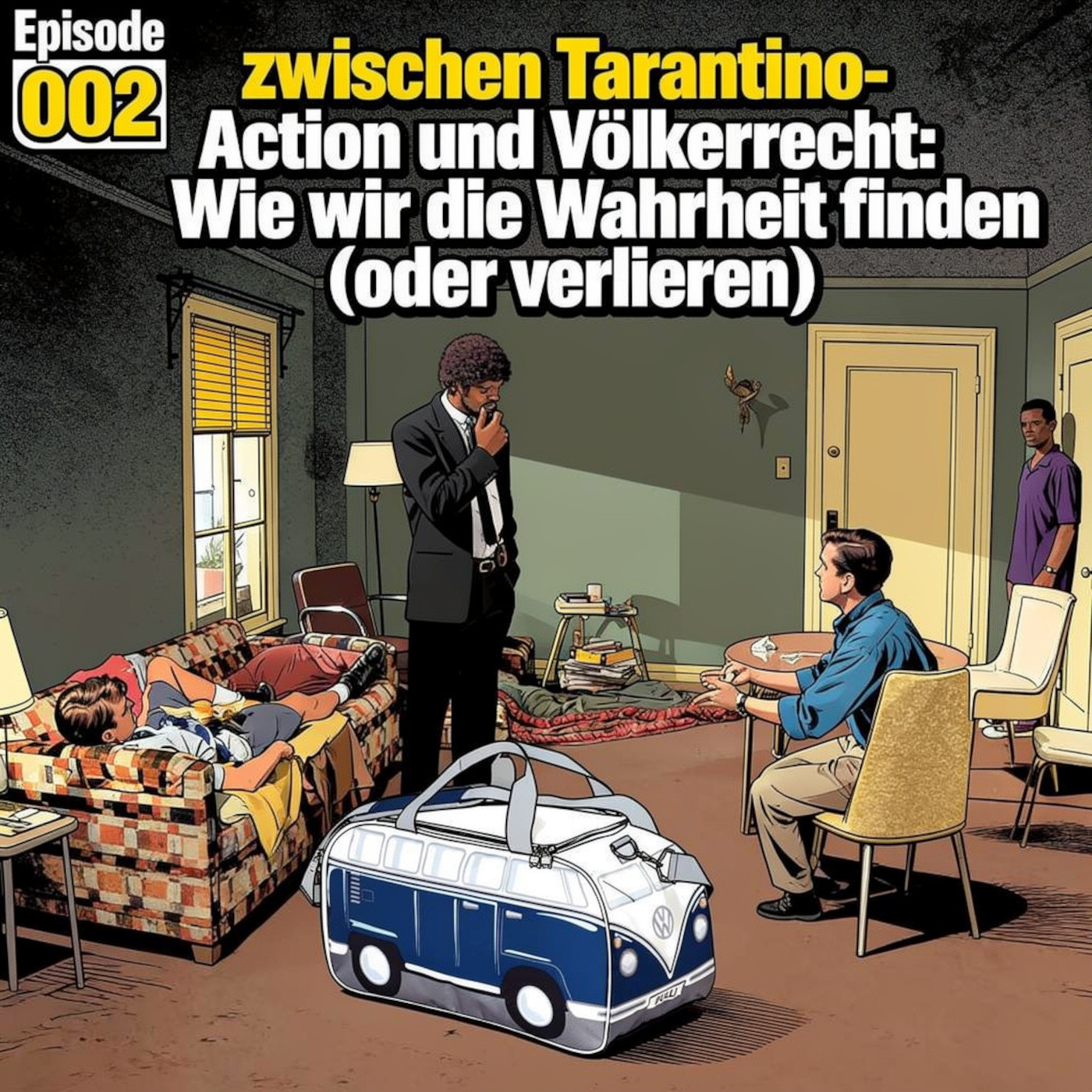 Zwischen Tarantino-Action und Völkerrecht: Wie wir die Wahrheit finden (oder verlieren). episode artwork